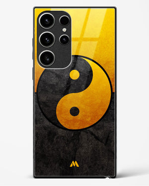 Yin Yang in Gold Glass Case Phone Cover-(Samsung)