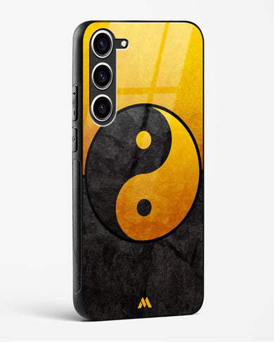 Yin Yang in Gold Glass Case Phone Cover (Samsung)