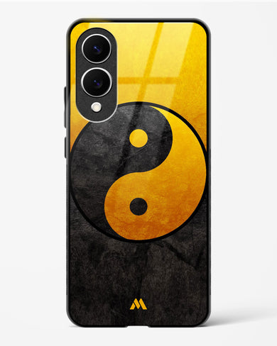 Yin Yang in Gold Glass Case Phone Cover (Samsung)
