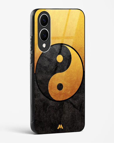 Yin Yang in Gold Glass Case Phone Cover (Samsung)