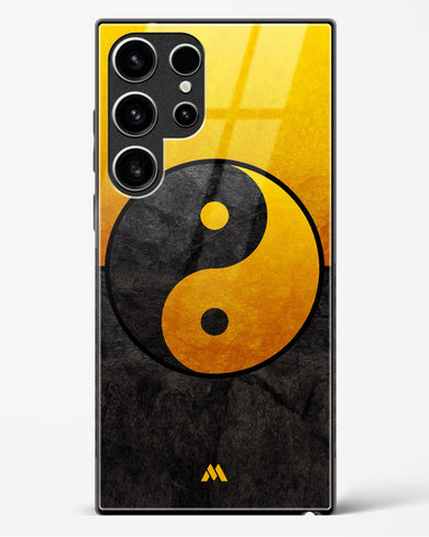 Yin Yang in Gold Glass Case Phone Cover (Samsung)
