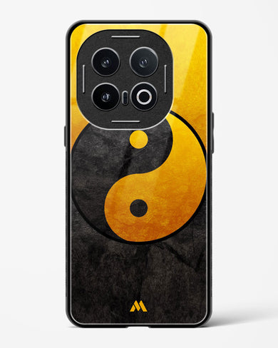 Yin Yang in Gold Glass Case Phone Cover (Vivo)