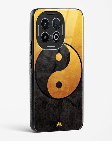 Yin Yang in Gold Glass Case Phone Cover (Vivo)