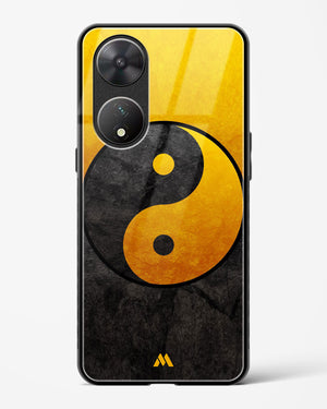 Yin Yang in Gold Glass Case Phone Cover (Vivo)