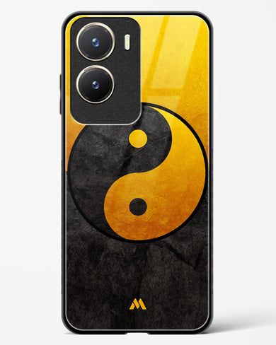 Yin Yang in Gold Glass Case Phone Cover-(Vivo)