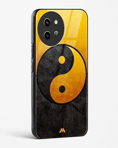 Yin Yang in Gold Glass Case Phone Cover (Vivo)