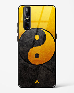Yin Yang in Gold Glass Case Phone Cover (Vivo)