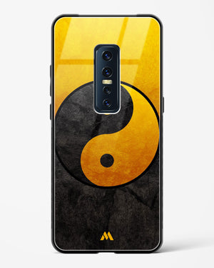 Yin Yang in Gold Glass Case Phone Cover (Vivo)