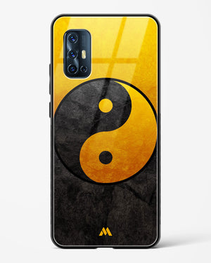 Yin Yang in Gold Glass Case Phone Cover (Vivo)