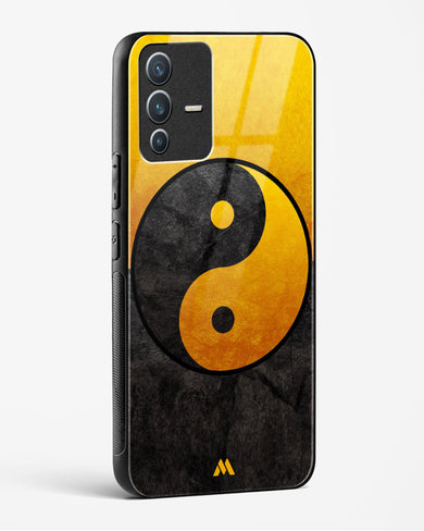 Yin Yang in Gold Glass Case Phone Cover-(Vivo)