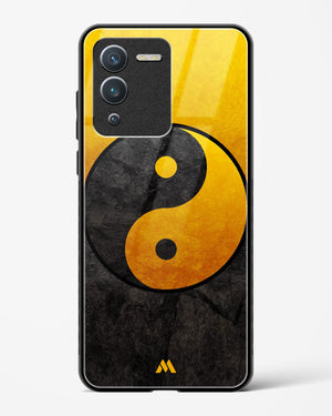 Yin Yang in Gold Glass Case Phone Cover-(Vivo)