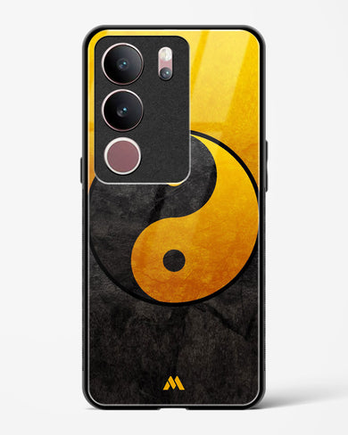 Yin Yang in Gold Glass Case Phone Cover (Vivo)