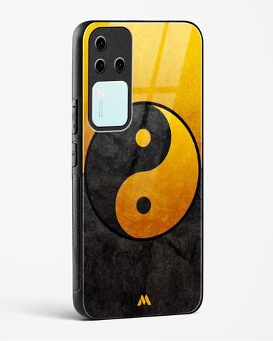 Yin Yang in Gold Glass Case Phone Cover (Vivo)