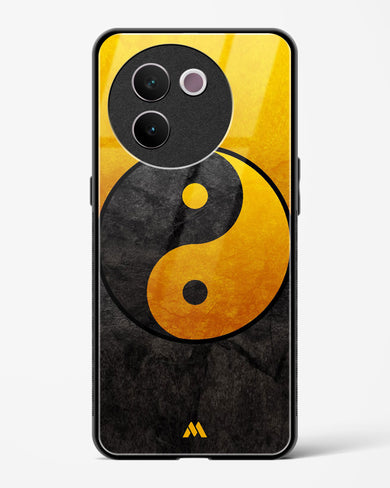 Yin Yang in Gold Glass Case Phone Cover (Vivo)
