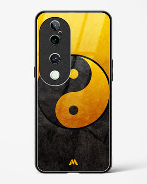 Yin Yang in Gold Glass Case Phone Cover (Vivo)