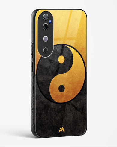 Yin Yang in Gold Glass Case Phone Cover (Vivo)