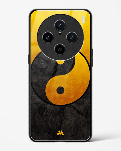 Yin Yang in Gold Glass Case Phone Cover (Vivo)