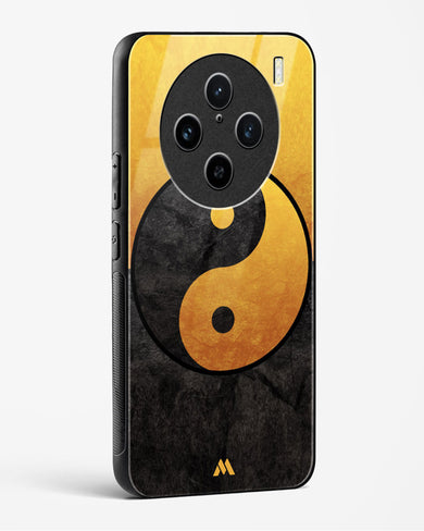Yin Yang in Gold Glass Case Phone Cover (Vivo)