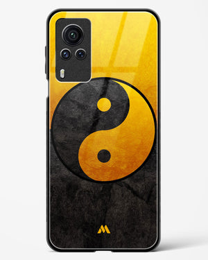 Yin Yang in Gold Glass Case Phone Cover (Vivo)