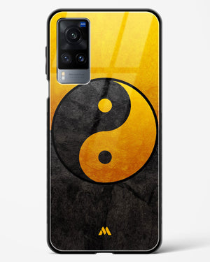 Yin Yang in Gold Glass Case Phone Cover (Vivo)