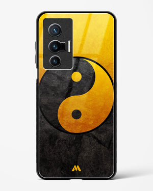 Yin Yang in Gold Glass Case Phone Cover (Vivo)