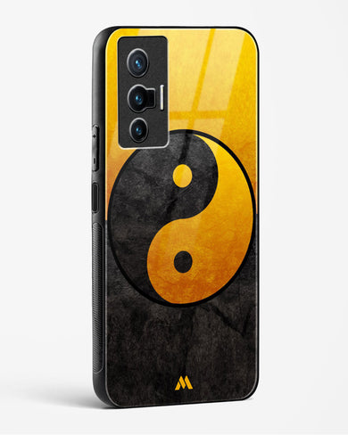 Yin Yang in Gold Glass Case Phone Cover (Vivo)