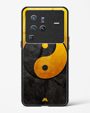 Yin Yang in Gold Glass Case Phone Cover (Vivo)