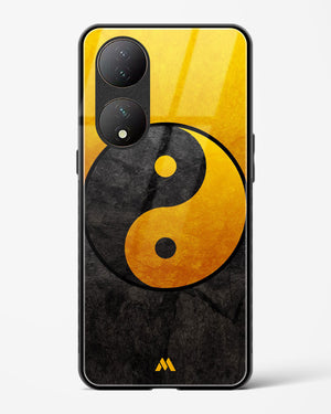 Yin Yang in Gold Glass Case Phone Cover (Vivo)