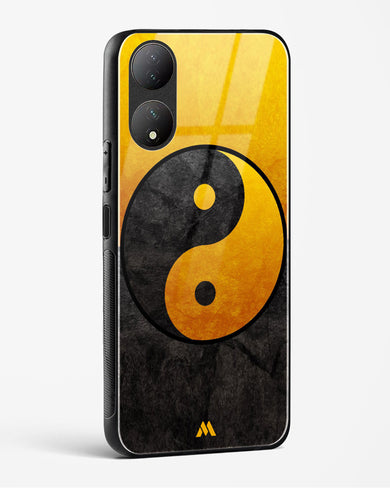 Yin Yang in Gold Glass Case Phone Cover-(Vivo)