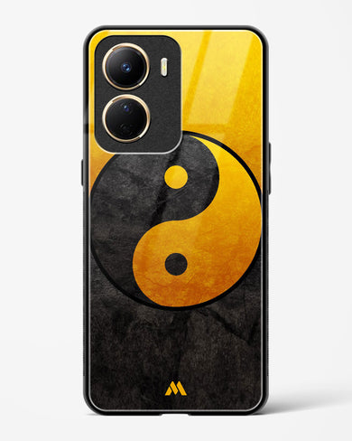 Yin Yang in Gold Glass Case Phone Cover (Vivo)