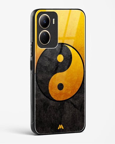 Yin Yang in Gold Glass Case Phone Cover (Vivo)