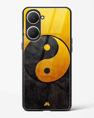 Yin Yang in Gold Glass Case Phone Cover (Vivo)