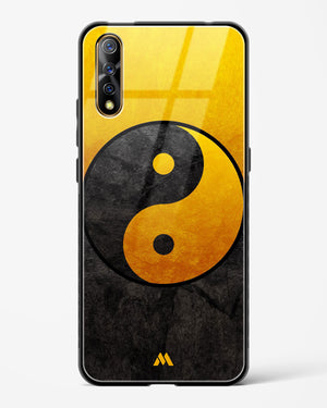 Yin Yang in Gold Glass Case Phone Cover (Vivo)