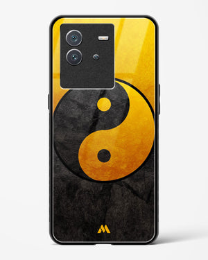 Yin Yang in Gold Glass Case Phone Cover-(Vivo)