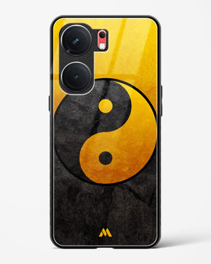 Yin Yang in Gold Glass Case Phone Cover (Vivo)