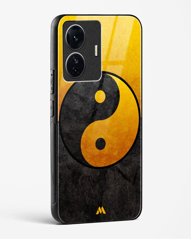 Yin Yang in Gold Glass Case Phone Cover (Vivo)