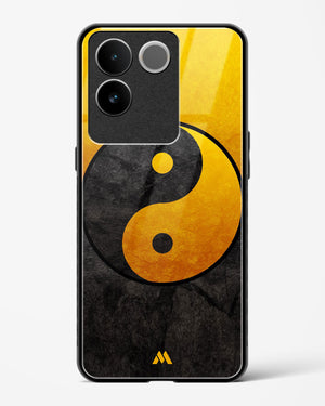 Yin Yang in Gold Glass Case Phone Cover-(Vivo)