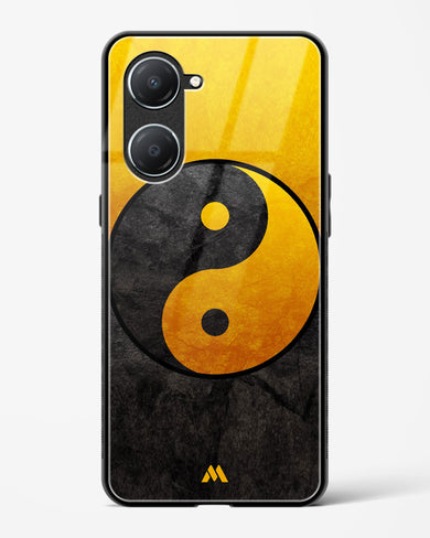 Yin Yang in Gold Glass Case Phone Cover (Vivo)