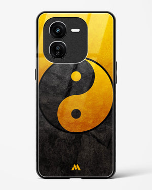 Yin Yang in Gold Glass Case Phone Cover (Vivo)