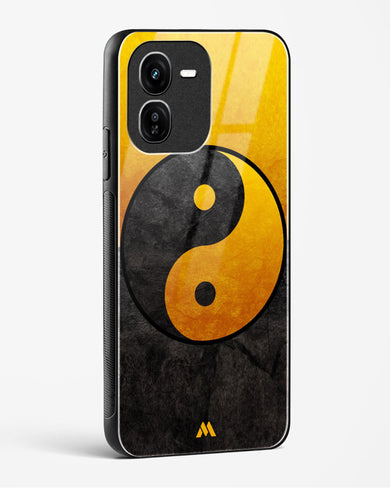 Yin Yang in Gold Glass Case Phone Cover (Vivo)