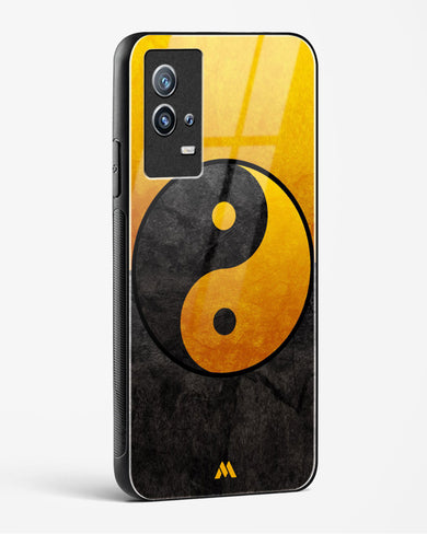 Yin Yang in Gold Glass Case Phone Cover (Vivo)
