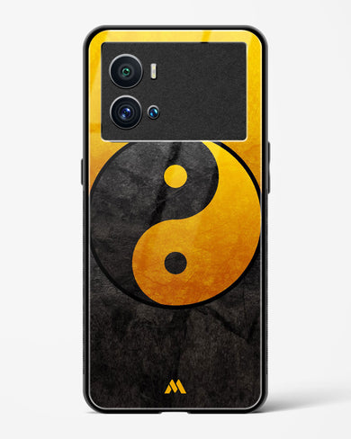 Yin Yang in Gold Glass Case Phone Cover (Vivo)