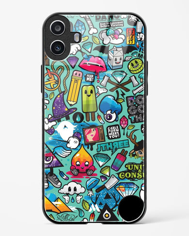 Dang this Background Glass Case Phone Cover (Nothing)