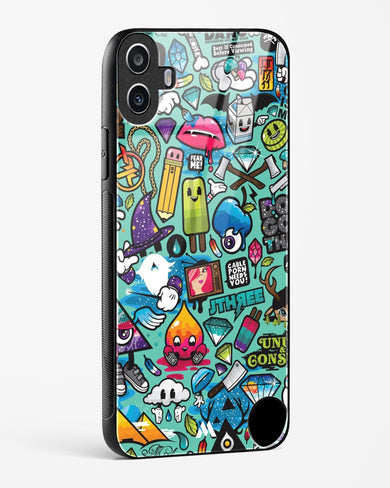Dang this Background Glass Case Phone Cover (Nothing)