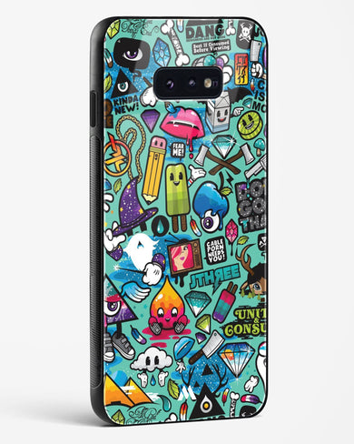 Dang this Background Glass Case Phone Cover-(Samsung)