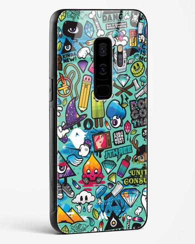 Dang this Background Glass Case Phone Cover-(Samsung)