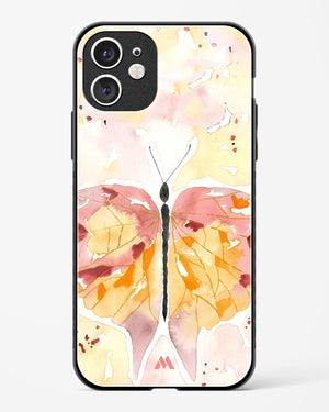 Quirky Butterfly Glass Case Phone Cover-(Apple)