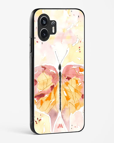 Quirky Butterfly Glass Case Phone Cover (Nothing)