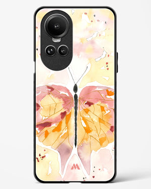 Quirky Butterfly Glass Case Phone Cover-(Oppo)