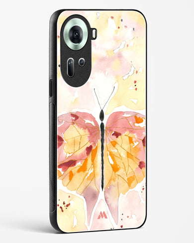 Quirky Butterfly Glass Case Phone Cover (Oppo)